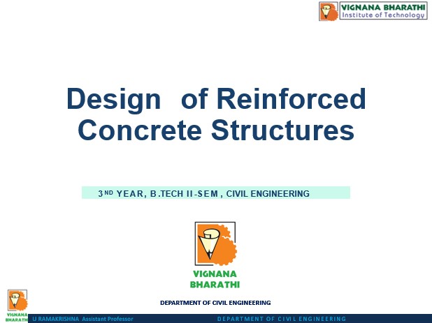Design of Reinforced Concrete Structures-III-B 2021-2022 II Sem 
